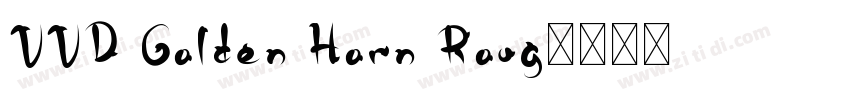 VVD Golden Horn Roug字体转换